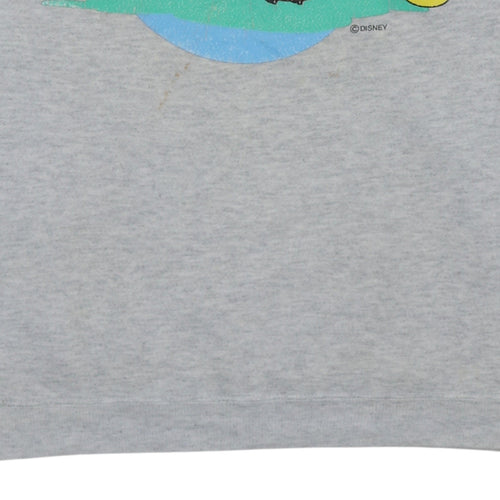 Hanes Women’s Grey Disney Mickey Mouse Sweatshirt XL Cotton Blend