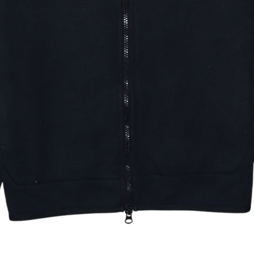 Nike Men's Black Full Zip Hoodie Size S With Logo Detail