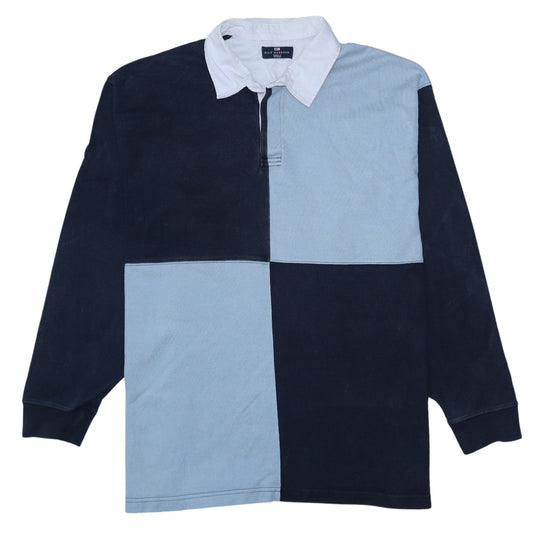 Marks and Spencer Blue Harbour Men’s Blue XL Collared Rugby Sweatshirt