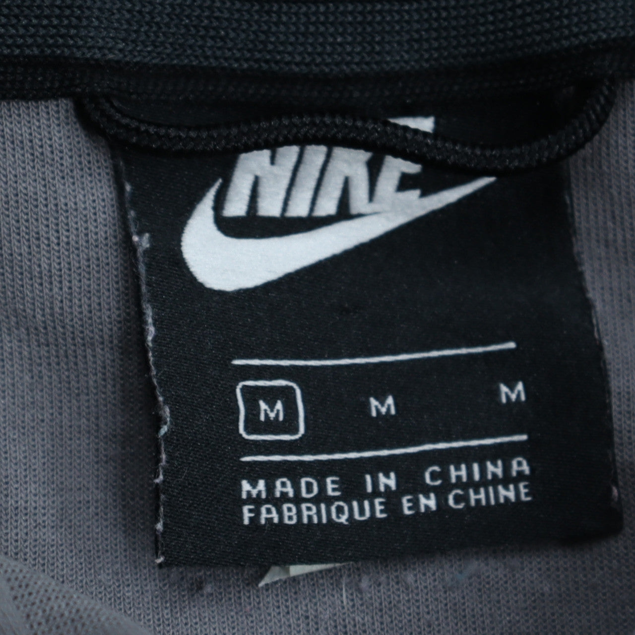 Nike Men's Grey Full Zip Hoodie M Lightweight Fleece Zip Up