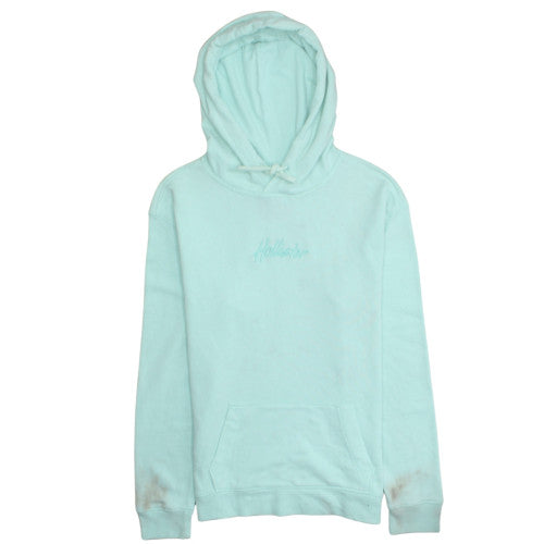 Hollister Men’s Blue Pullover Hoodie Size S Regular Fit Logo