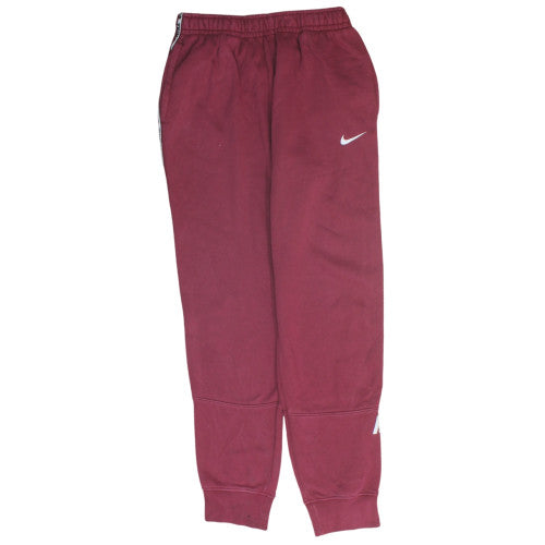 Nike Men's Red Jogger Sweatpants M Standard Fit Tapered Leg Activewear