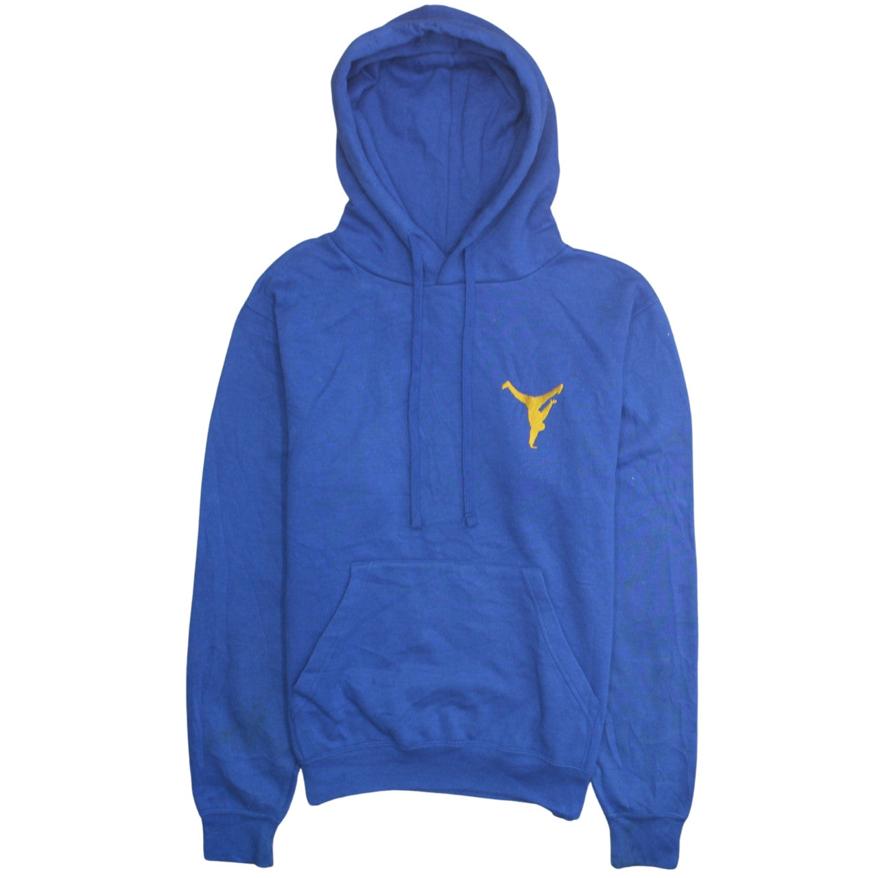 Russell Mens Blue Pullover Hoodie Small Sports Graphic Print