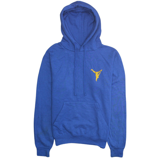 Russell Mens Blue Pullover Hoodie Small Sports Graphic Print