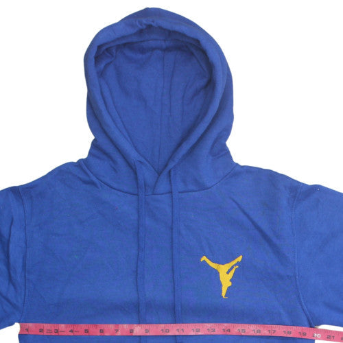 Russell Mens Blue Pullover Hoodie Small Sports Graphic Print