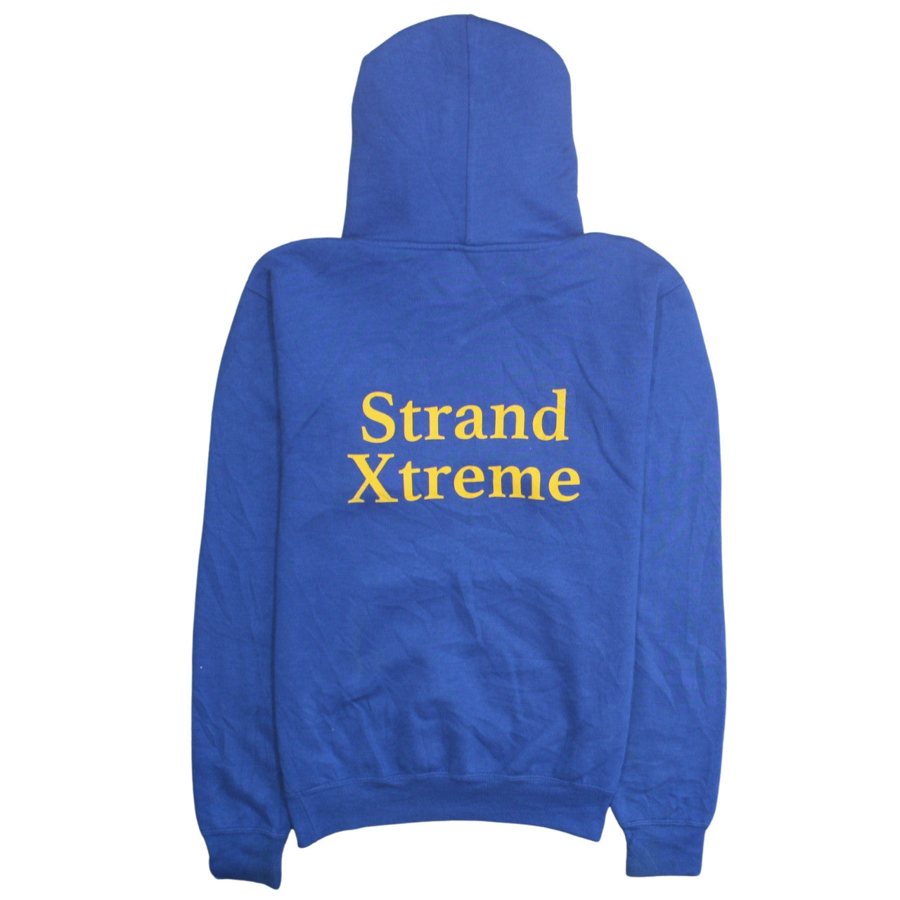 Russell Mens Blue Pullover Hoodie Small Sports Graphic Print