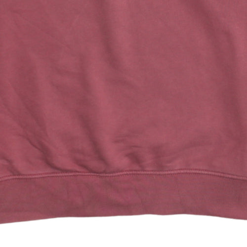 Nike Womens Pink XS 1/4 Zip Oversized Sweatshirt Cotton Blend