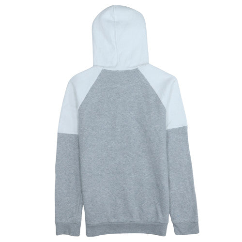 Adidas Boys Grey & White Pullover Hoodie with Trefoil Logo Size 11-12 Years
