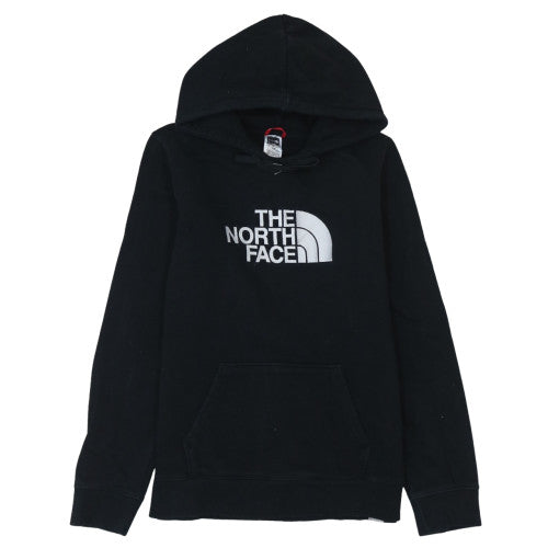 The North Face Womens Black Pullover Hoodie Size M Cotton Logo