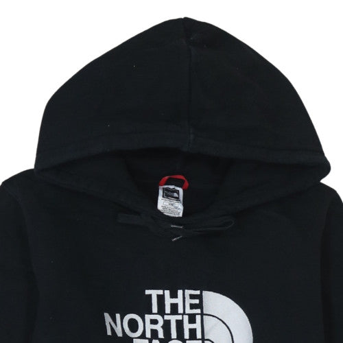 The North Face Womens Black Pullover Hoodie Size M Cotton Logo