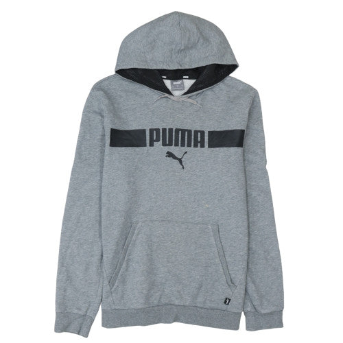 Puma Mens Grey Pullover Hoodie M Regular Fit Sportswear