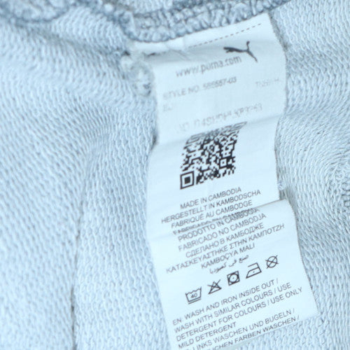 Puma Mens Grey Pullover Hoodie M Regular Fit Sportswear