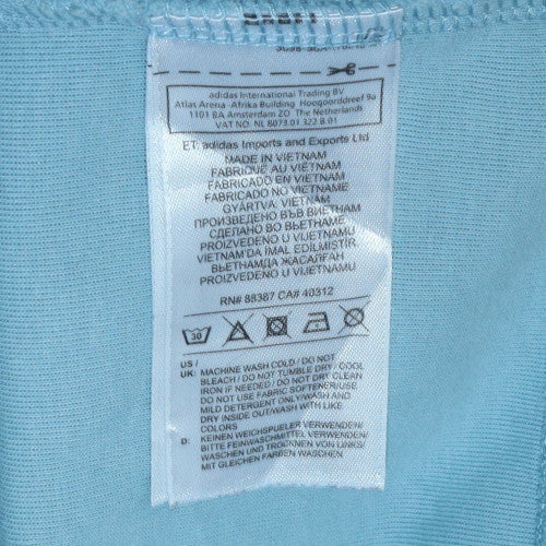Adidas Women Blue Crew Neck Pullover Sweatshirt UK 8