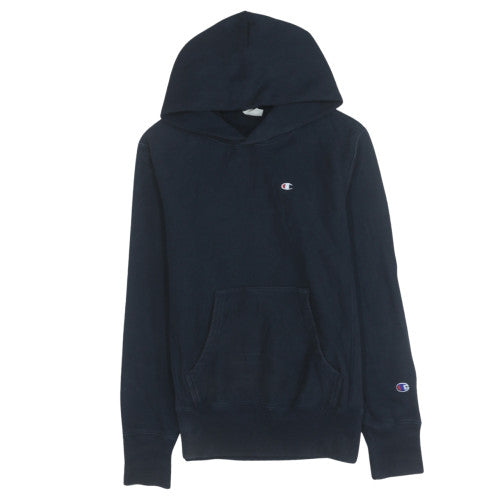 Champion Womens Navy Blue Reverse Weave Pullover Hoodie Medium