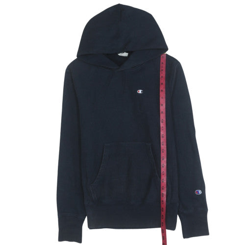 Champion Womens Navy Blue Reverse Weave Pullover Hoodie Medium