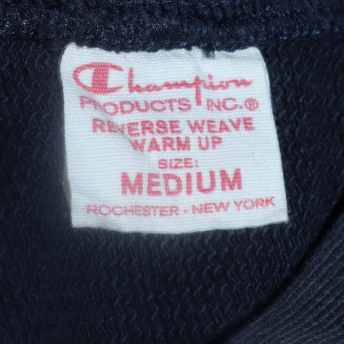 Champion Womens Navy Blue Reverse Weave Pullover Hoodie Medium