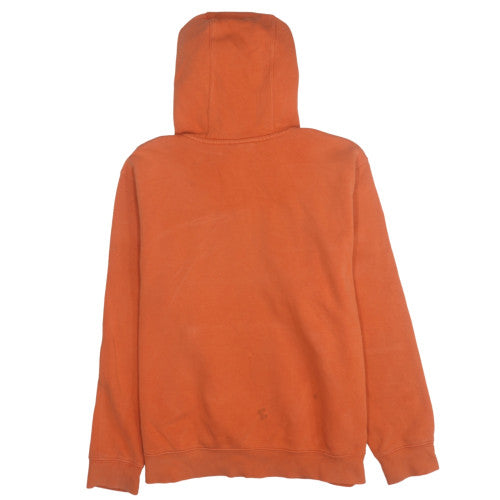 Nike Womens Orange Pullover Hoodie L Casual Cotton Blend