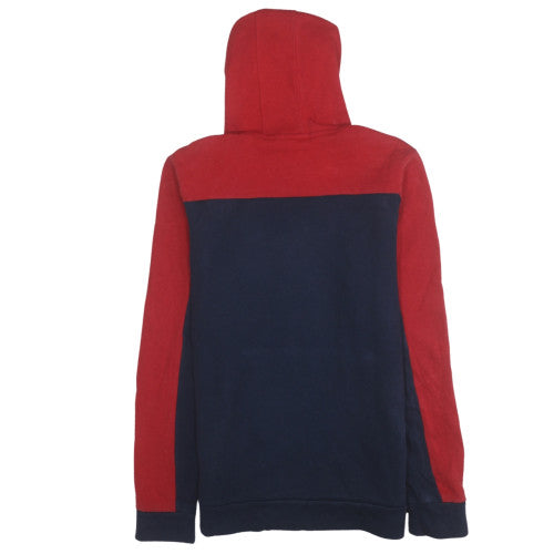 Adidas Boys Red and Blue Pullover Hoodie 15-16 Years Regular Fit