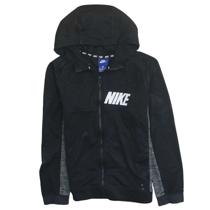 Nike Boys Black Full Zip Hoodie 13-15 Years Sportswear Sweatshirt