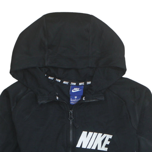 Nike Boys Black Full Zip Hoodie 13-15 Years Sportswear Sweatshirt