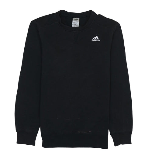 Adidas Men's Black Crew Neck Pullover Sweatshirt Size S