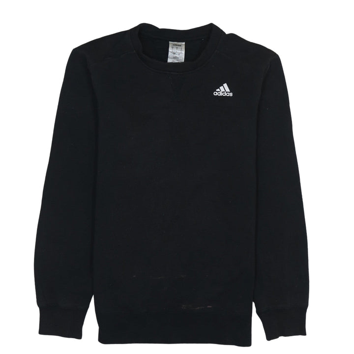 Adidas Men's Black Crew Neck Pullover Sweatshirt Size S