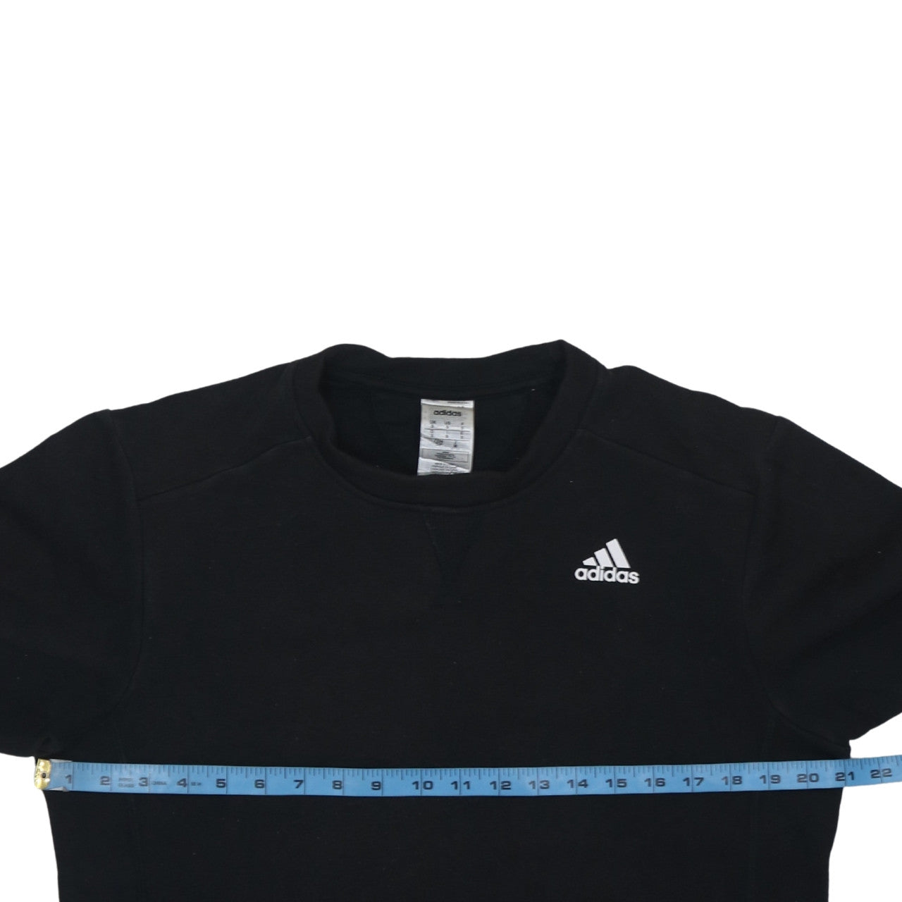Adidas Men's Black Crew Neck Pullover Sweatshirt Size S