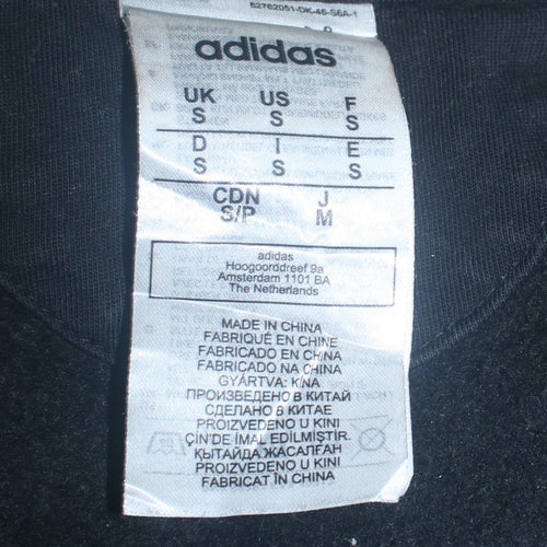 Adidas Men's Black Crew Neck Pullover Sweatshirt Size S