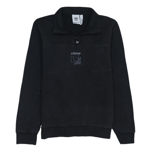 Adidas Men’s Black XS 1/4 Zip Fleece Sweatshirt Pullover