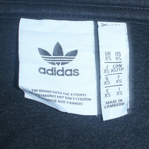 Adidas Men’s Black XS 1/4 Zip Fleece Sweatshirt Pullover