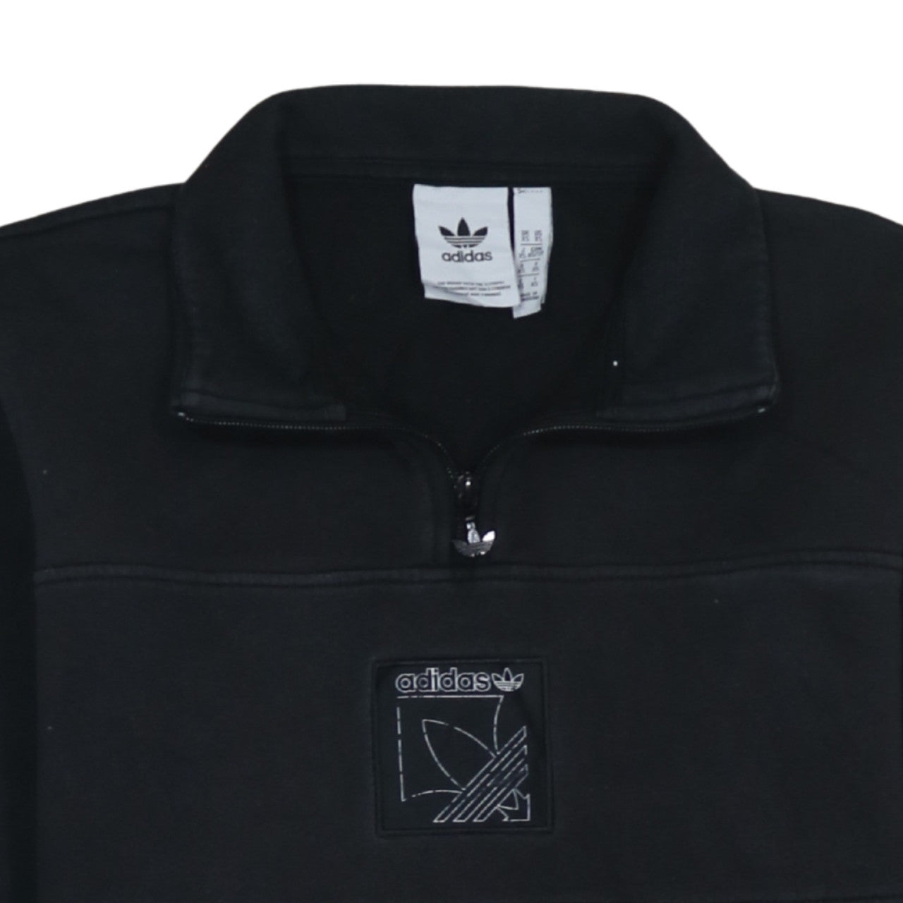 Adidas Men’s Black XS 1/4 Zip Fleece Sweatshirt Pullover