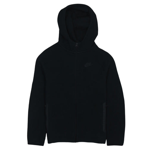 Nike Boys Black XL Full Zip Fleece Hoodie with Logo Detail