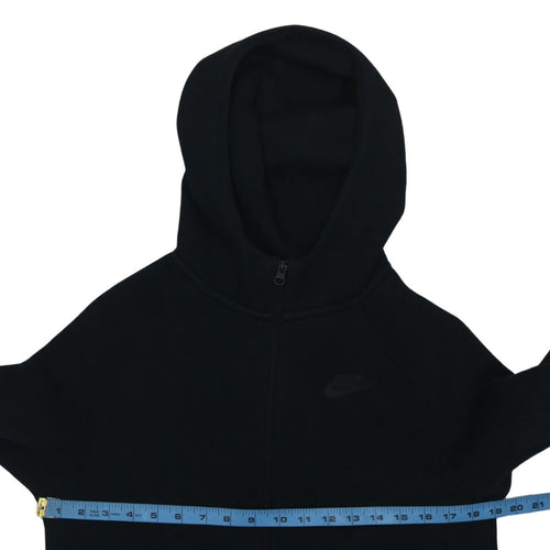 Nike Boys Black XL Full Zip Fleece Hoodie with Logo Detail