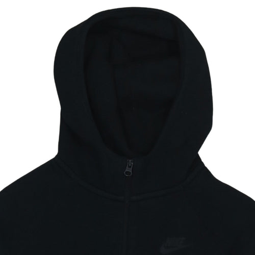 Nike Boys Black XL Full Zip Fleece Hoodie with Logo Detail
