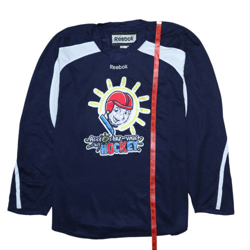 Reebok Men's Blue 2XL Pullover Hockey Graphic Sweatshirt