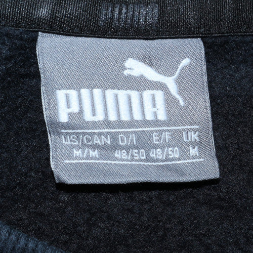 Puma Mens Blue Crew Neck Logo Pullover Sweatshirt Size M