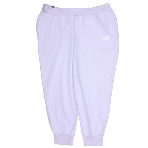Puma Women Purple 2XL Fleece Jogger Sweatpants