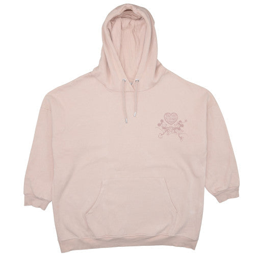 Primark Cares Disney Womens Beige Hoodie L Organic Cotton Mickey & Minnie