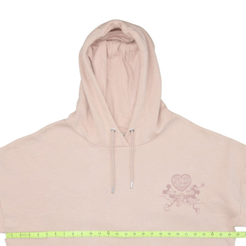Primark Cares Disney Womens Beige Hoodie L Organic Cotton Mickey & Minnie