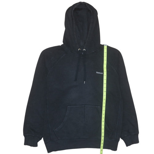 Reebok Men's Black XL Pullover Hoodie Fleece Logo Sweatshirt