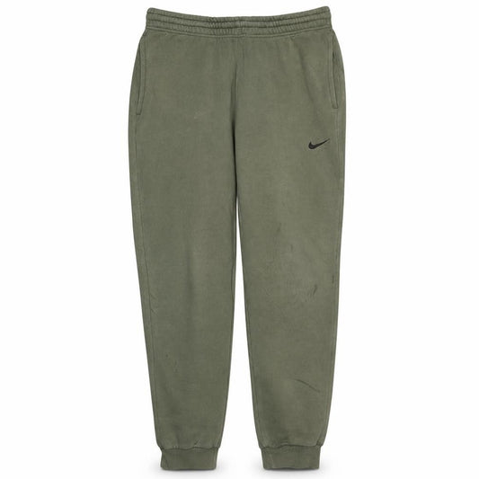 Front view of Nike Men's Green Sweatpants Joggers L Cotton Blend Activewear