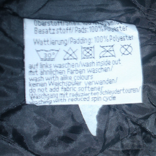 KÜS Men's Black Padded Workwear Jacket Small Polyester Reflective Trim