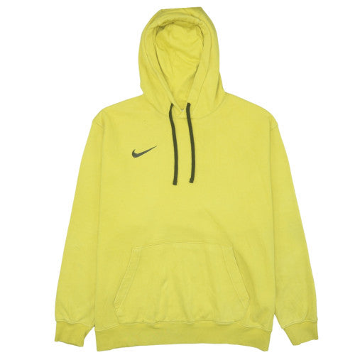 Nike Womens Yellow Pullover Hoodie XXL Relaxed Fit Cotton Blend