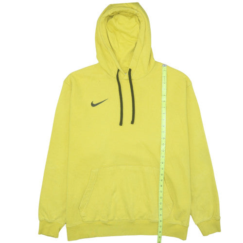 Nike Womens Yellow Pullover Hoodie XXL Relaxed Fit Cotton Blend