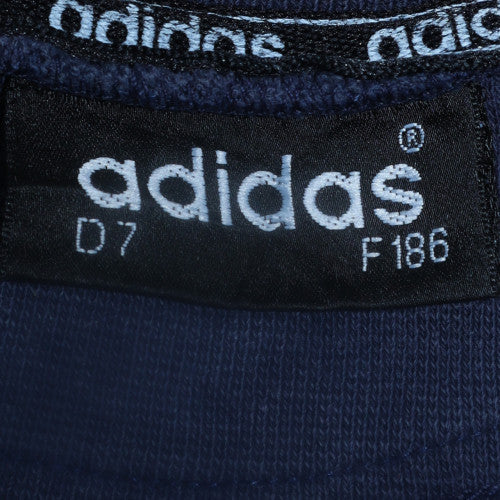 Adidas Women Navy Blue Crew Neck Pullover Sweatshirt Size L