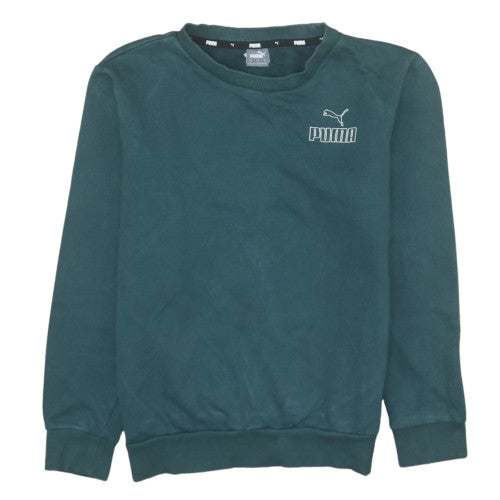 Puma Women’s Dark Green Crew Neck Pullover Sweatshirt Size S