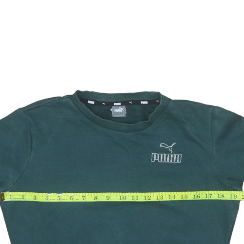 Puma Women’s Dark Green Crew Neck Pullover Sweatshirt Size S