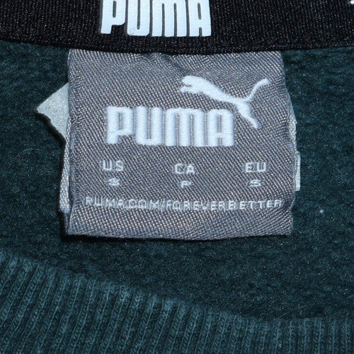 Puma Women’s Dark Green Crew Neck Pullover Sweatshirt Size S