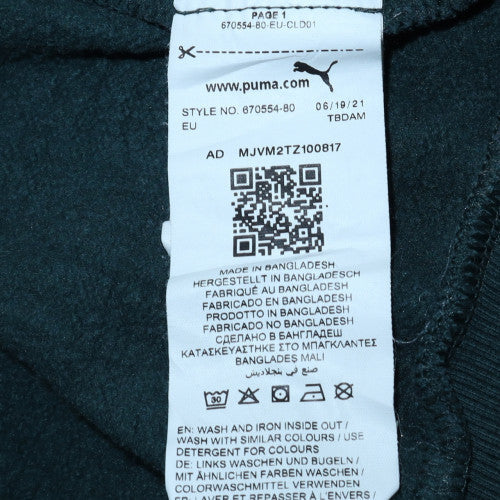 Puma Women’s Dark Green Crew Neck Pullover Sweatshirt Size S
