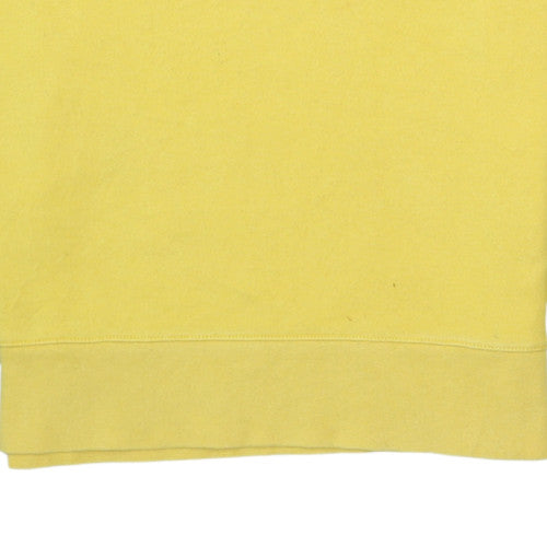 Nike Men's Yellow Blue Crew Neck Sweatshirt Size S